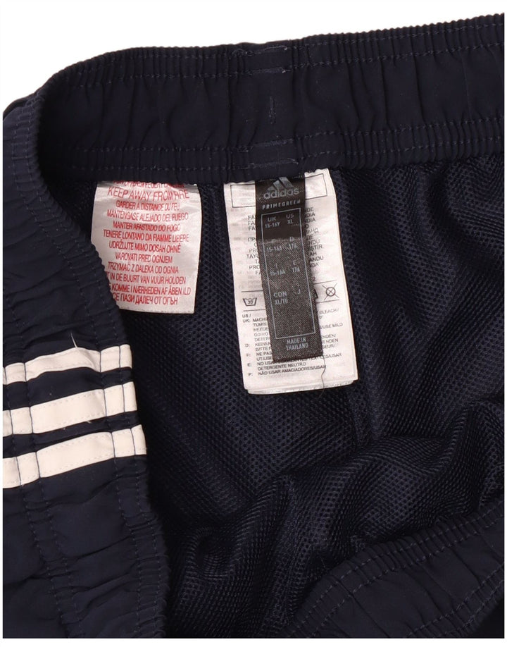 Pantaloncini sportivi Adidas Aeroready da ragazzo 15-16 anni in poliestere blu navy