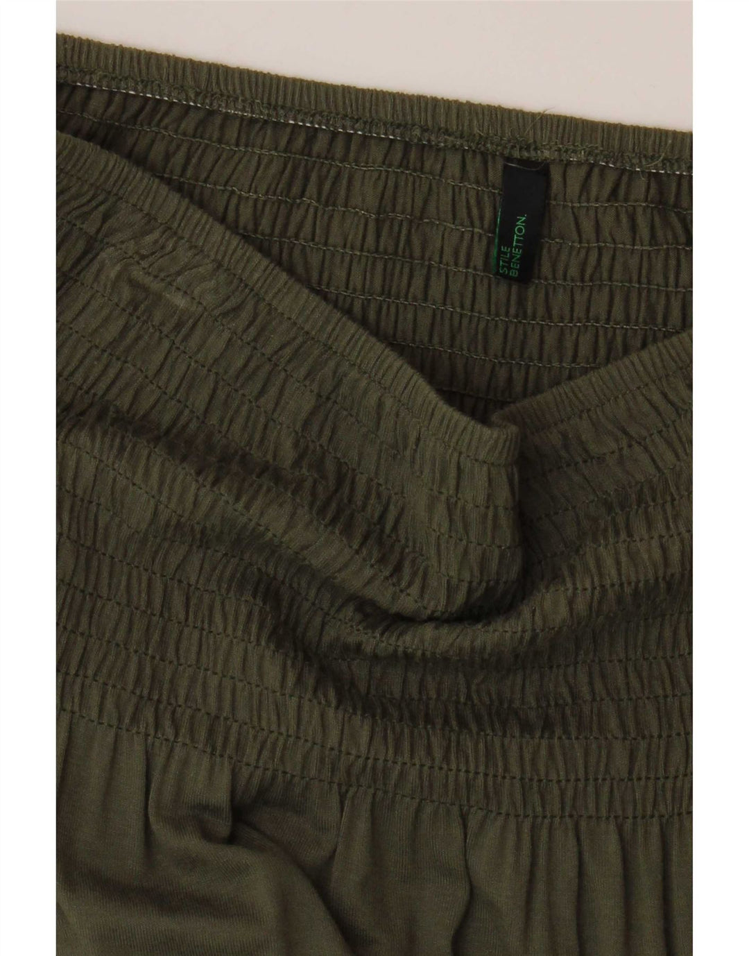 Top senza spalline da donna Benetton UK 6 XS Cachi