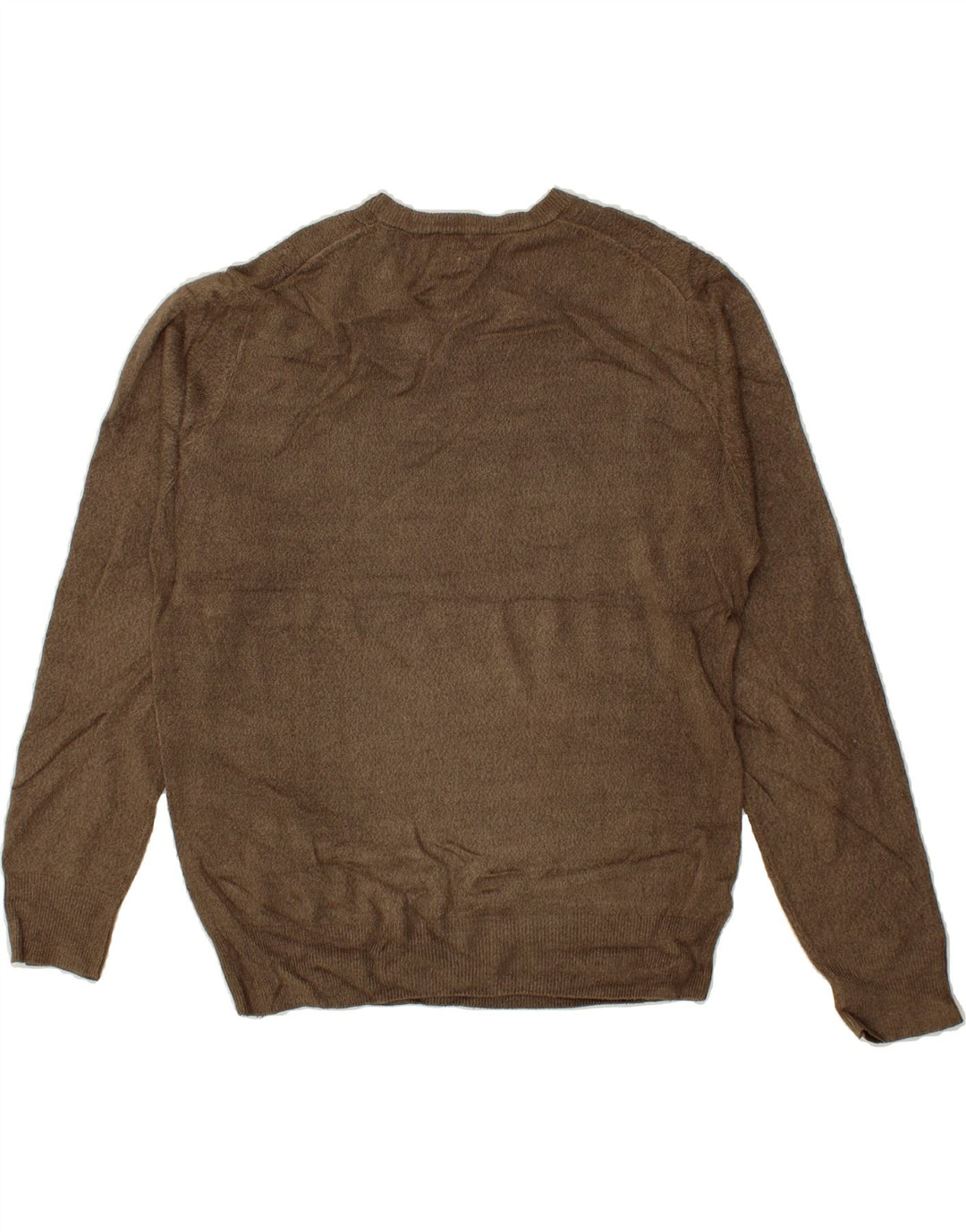 DOCKERS Mens V-Neck Jumper Sweater Medium Brown Acrylic Vintage Dockers and Second-Hand Dockers from Messina Hembry 