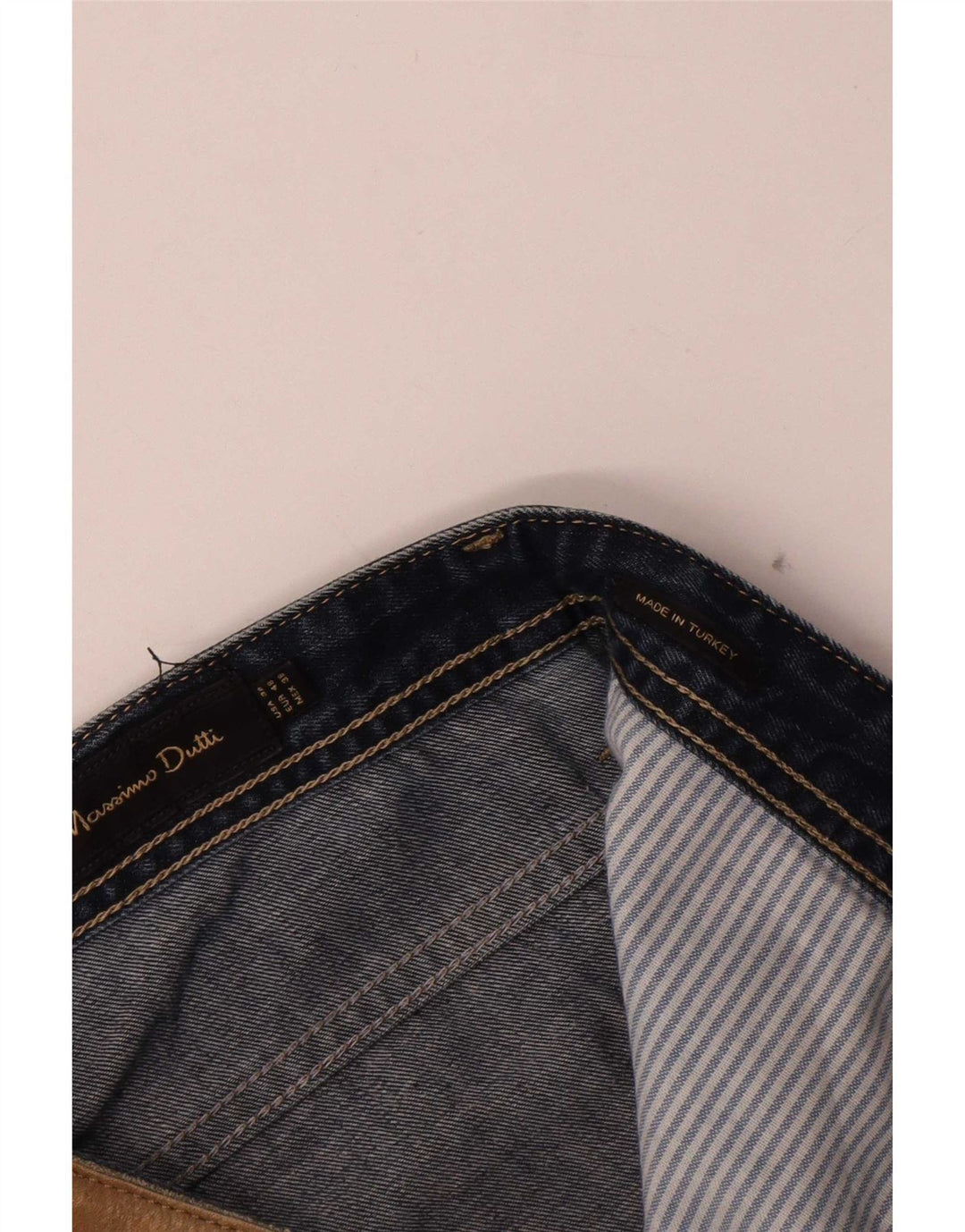 Jeans dritti da uomo Massimo Dutti EU 48 XL W38 L28 Blu navy