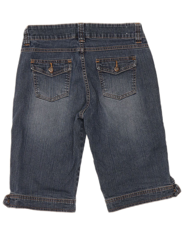 Pantaloncini di jeans da donna Lee US 6 medi W28 cotone blu