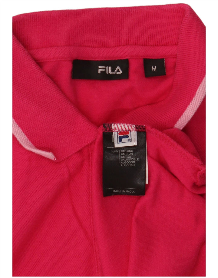 Polo da donna Fila UK 12 cotone rosa medio
