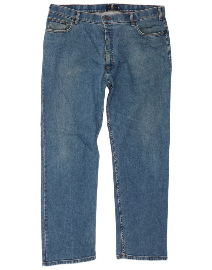 Jeans dritti da uomo Marks & Spencer blu Harbour W42 L31 cotone