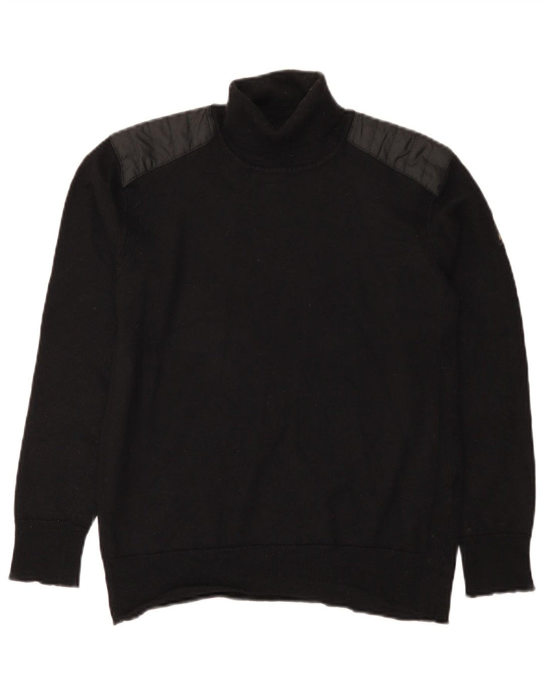Belstaff Maglione da uomo con collo alto e maglione piccolo in lana nera