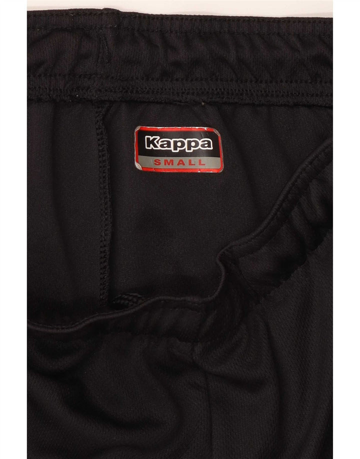 Pantaloni da tuta con grafica Kappa da uomo Joggers piccoli neri