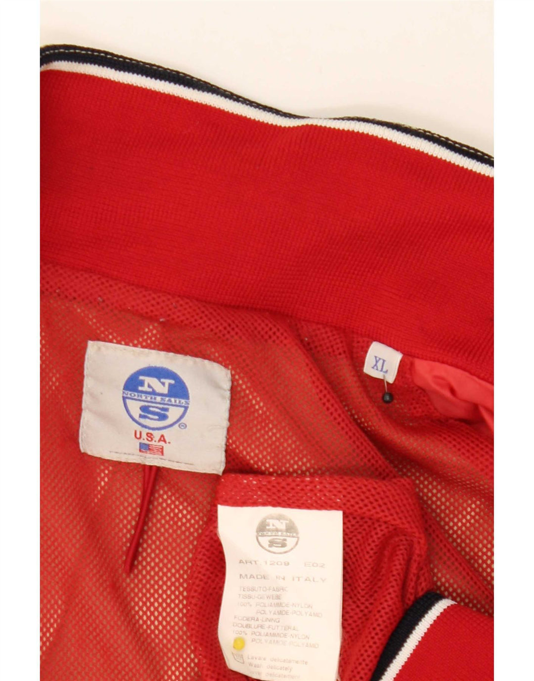 Giacca antipioggia da uomo North Sails UK 42 XL Nylon color block beige