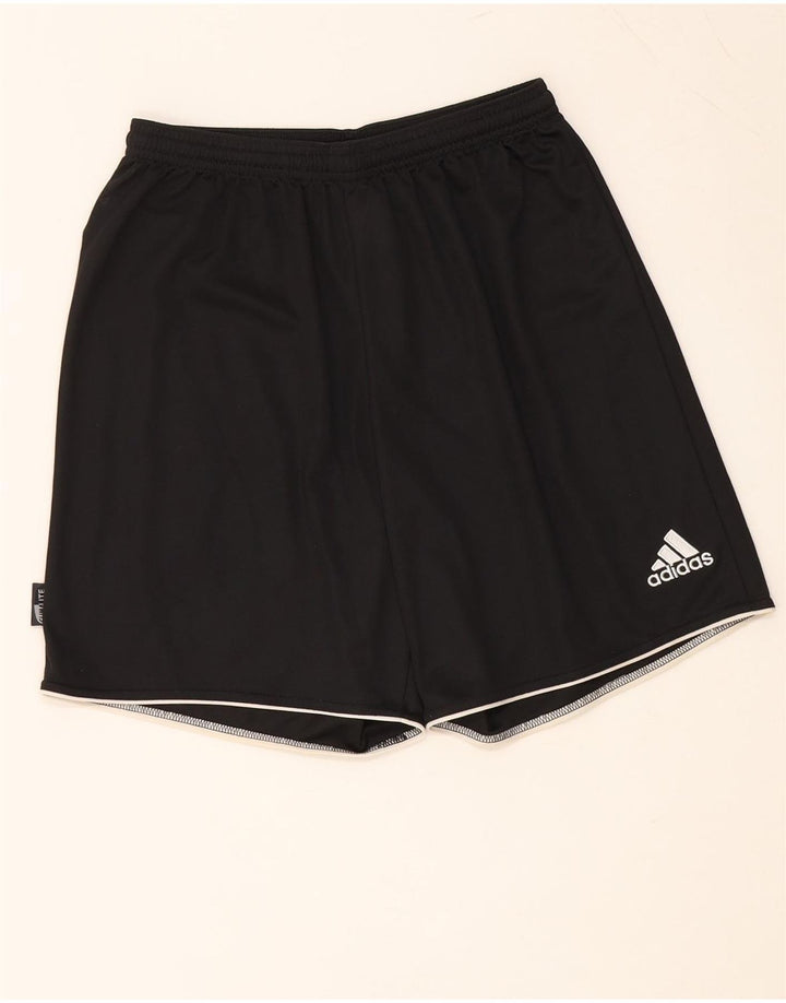 Pantaloncini sportivi ADIDAS Climalite da uomo medio nero in poliestere