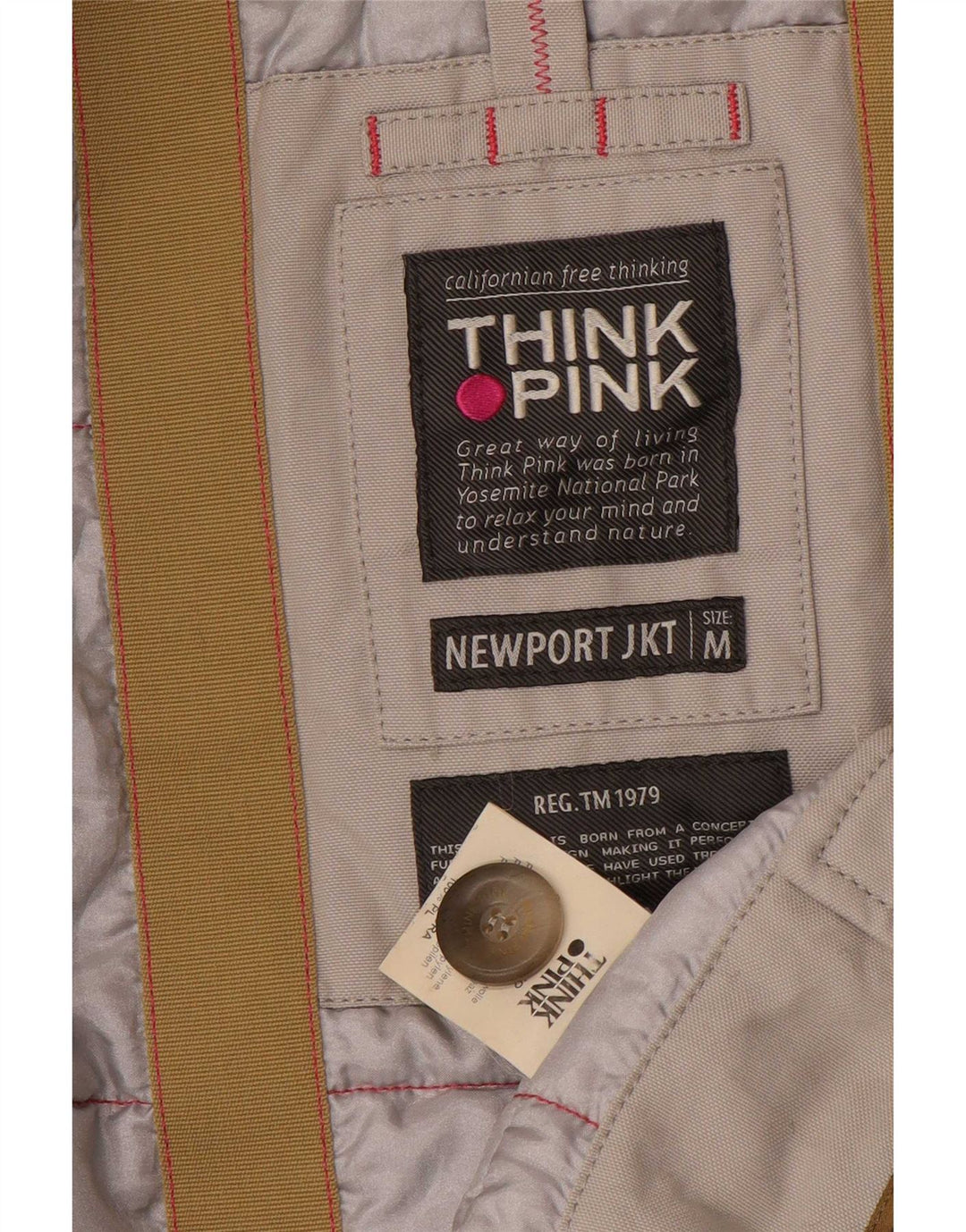 Giacca imbottita da donna Think Pink UK 12 Polipropilene grigio medio