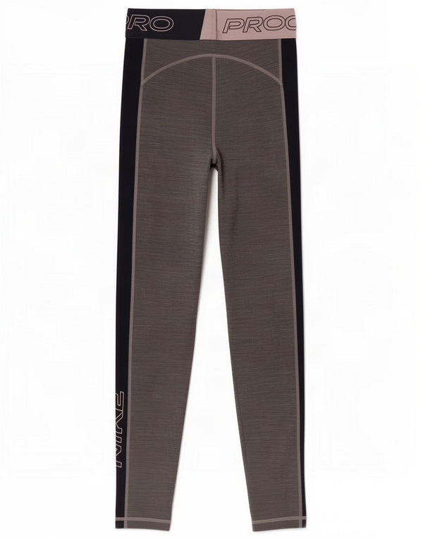 Leggings grafici Nike da donna Dri Fit UK 4 XS poliestere color block grigio