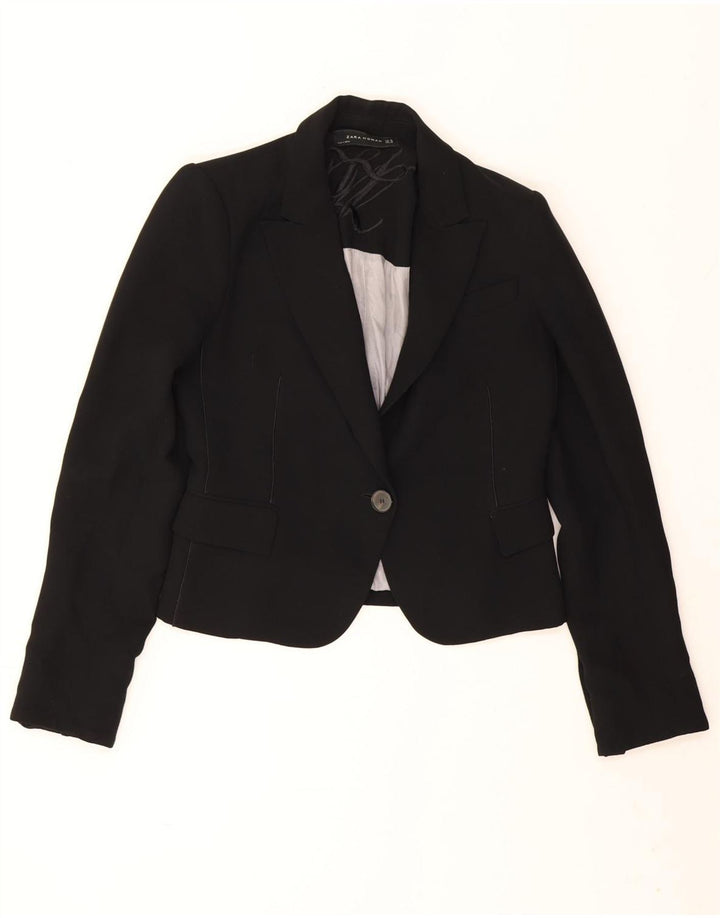 Giacca blazer a 1 bottone da donna Zara EU 38 piccola nera