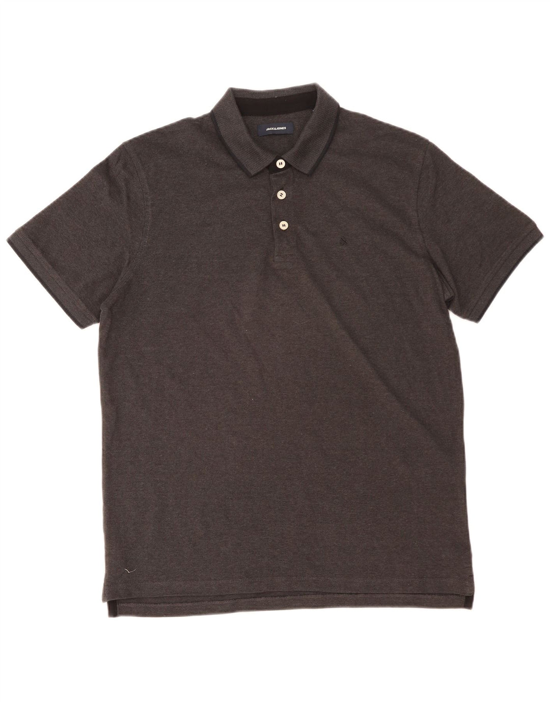 Polo da uomo JACK & JONES XL in cotone grigio