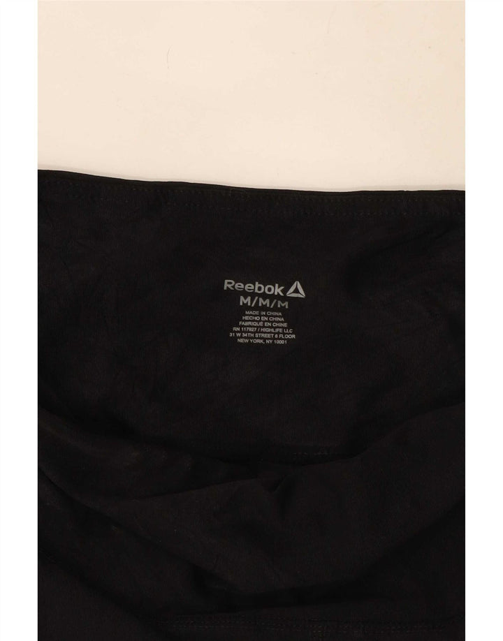 Leggings grafici Reebok da donna UK 12 medio nero