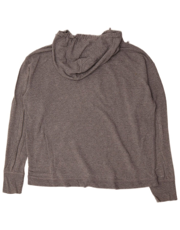 Maglione con cappuccio Gap da uomo, vestibilità ampia, piccola, in viscosa a righe grigie