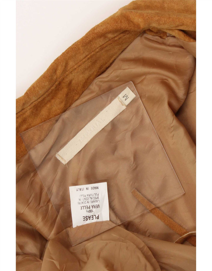 Giacca in pelle scamosciata corta da donna Imperial UK 12 Pelle beige media