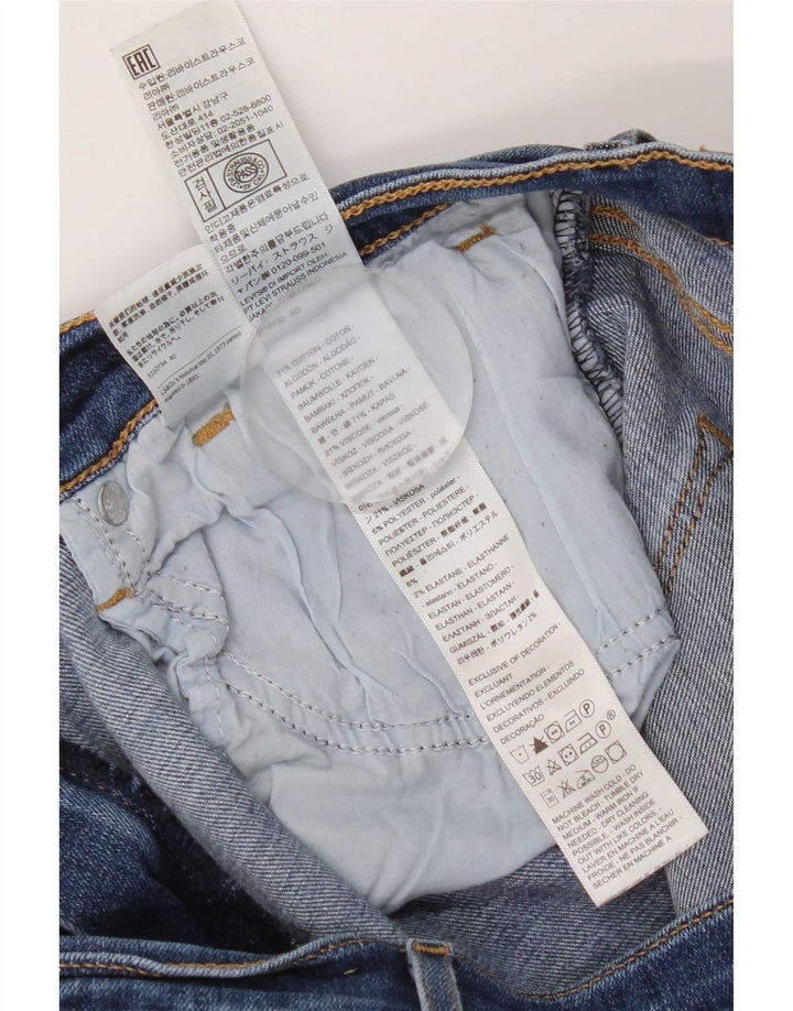 Jeans dritti a vita alta Levi's 724 da donna W30 L32 in cotone blu