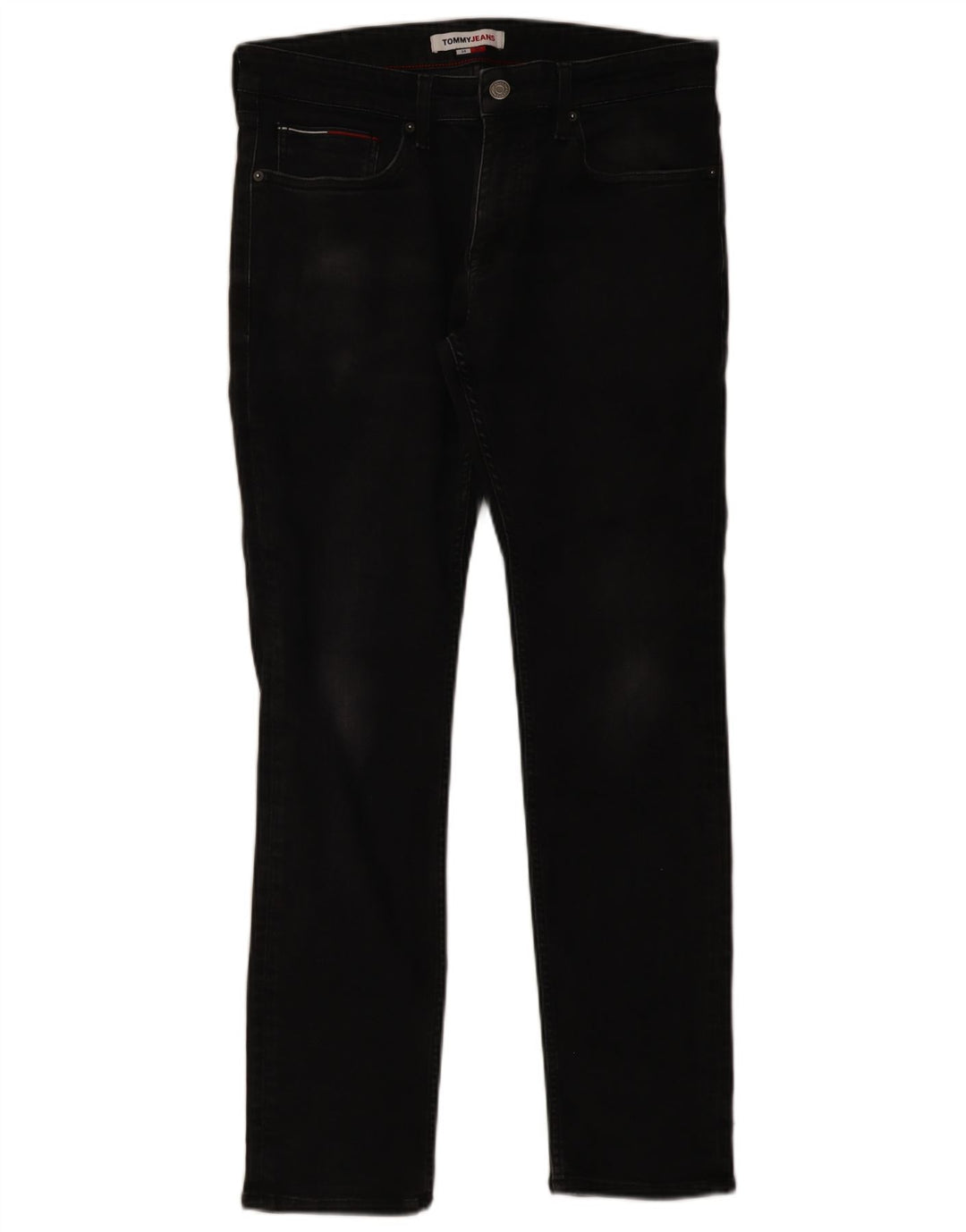 Jeans slim da uomo Tommy Hilfiger W34 L32 cotone nero