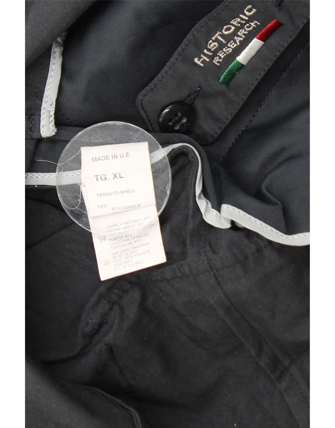 Giacca utility da uomo Historic Research Blazer UK 42 XL Blu navy in poliammide