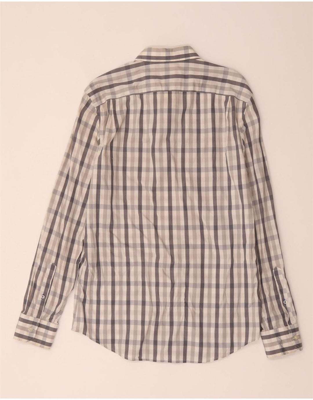 Camicia Gap da uomo slim fit in cotone a quadri grigio medio