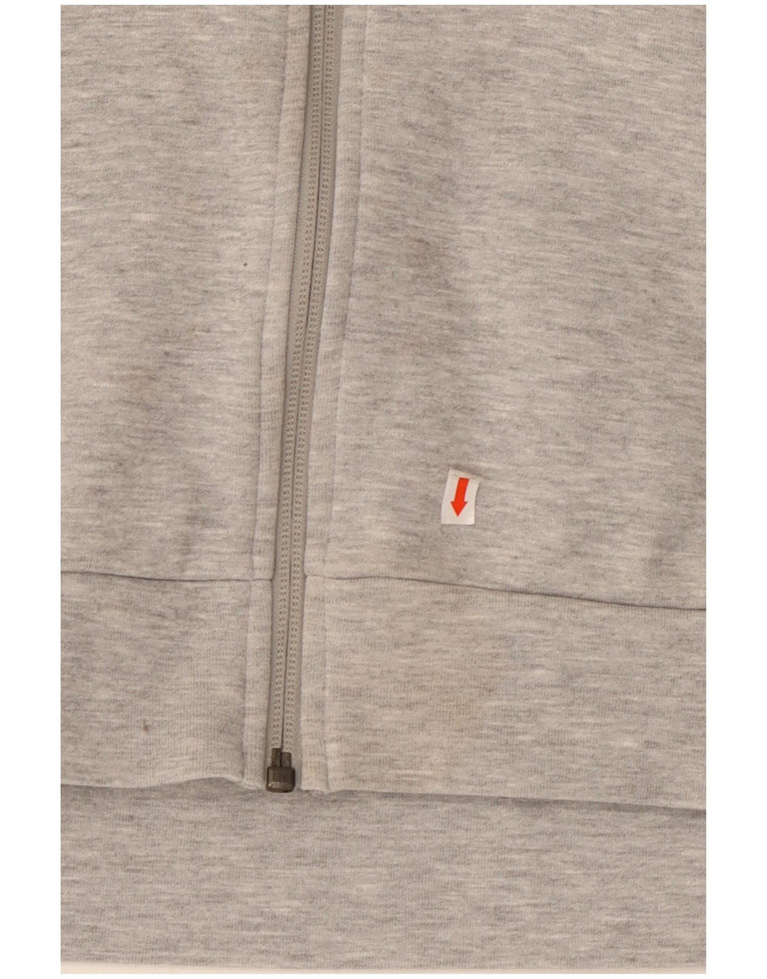 Maglione con cappuccio e zip ADIDAS da uomo XL in cotone grigio