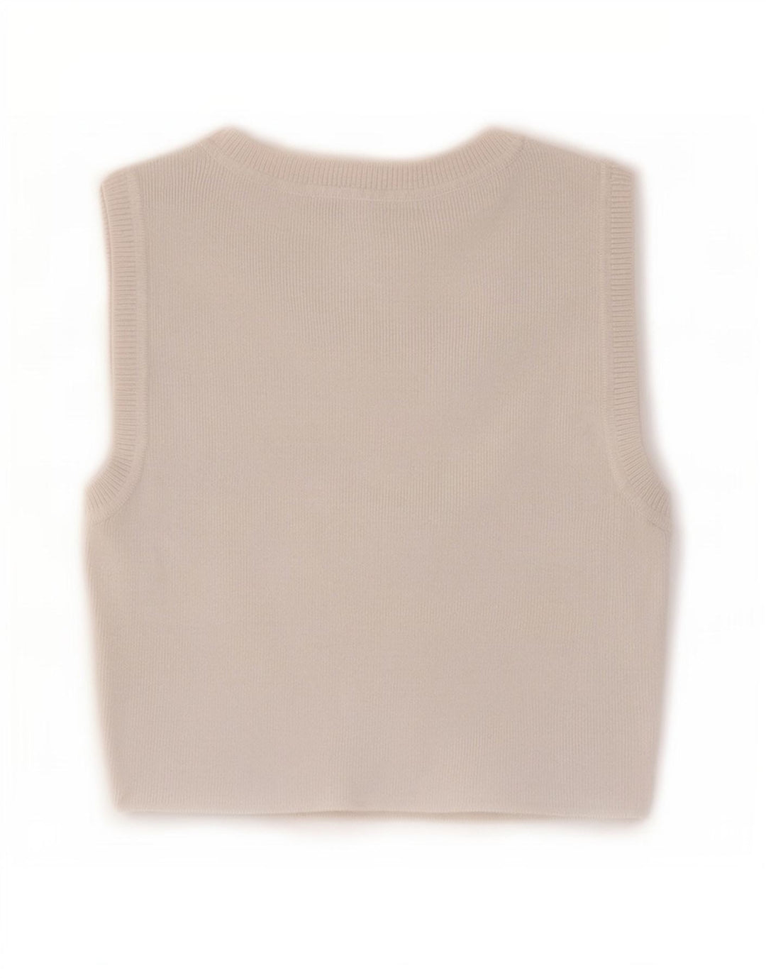 Top corto da donna Zara UK 12 in viscosa bianca media