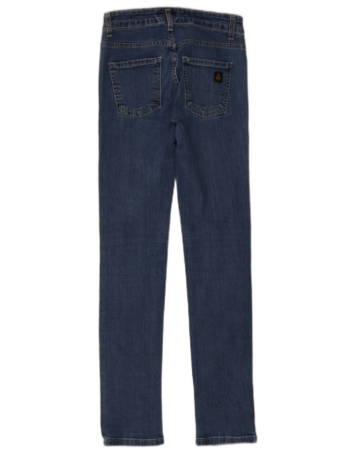 REFRIGIWEAR Jeans Slim da Donna IT 40 Piccolo W26 L30 Blu Cotone