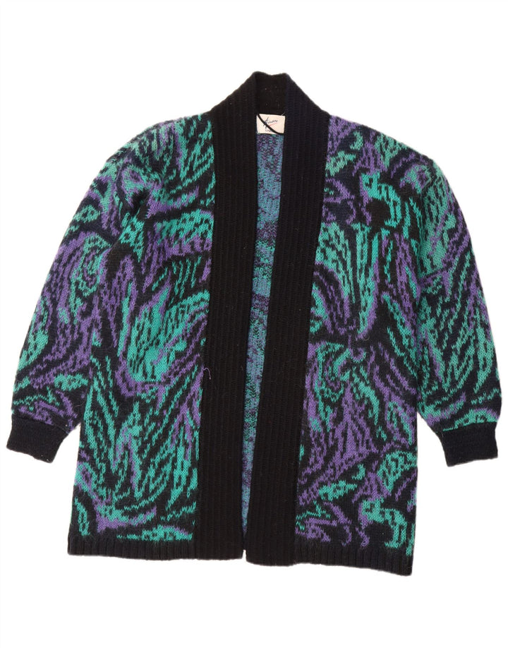 Maglione cardigan lungo oversize da donna Amari UK 10 piccolo multicolore