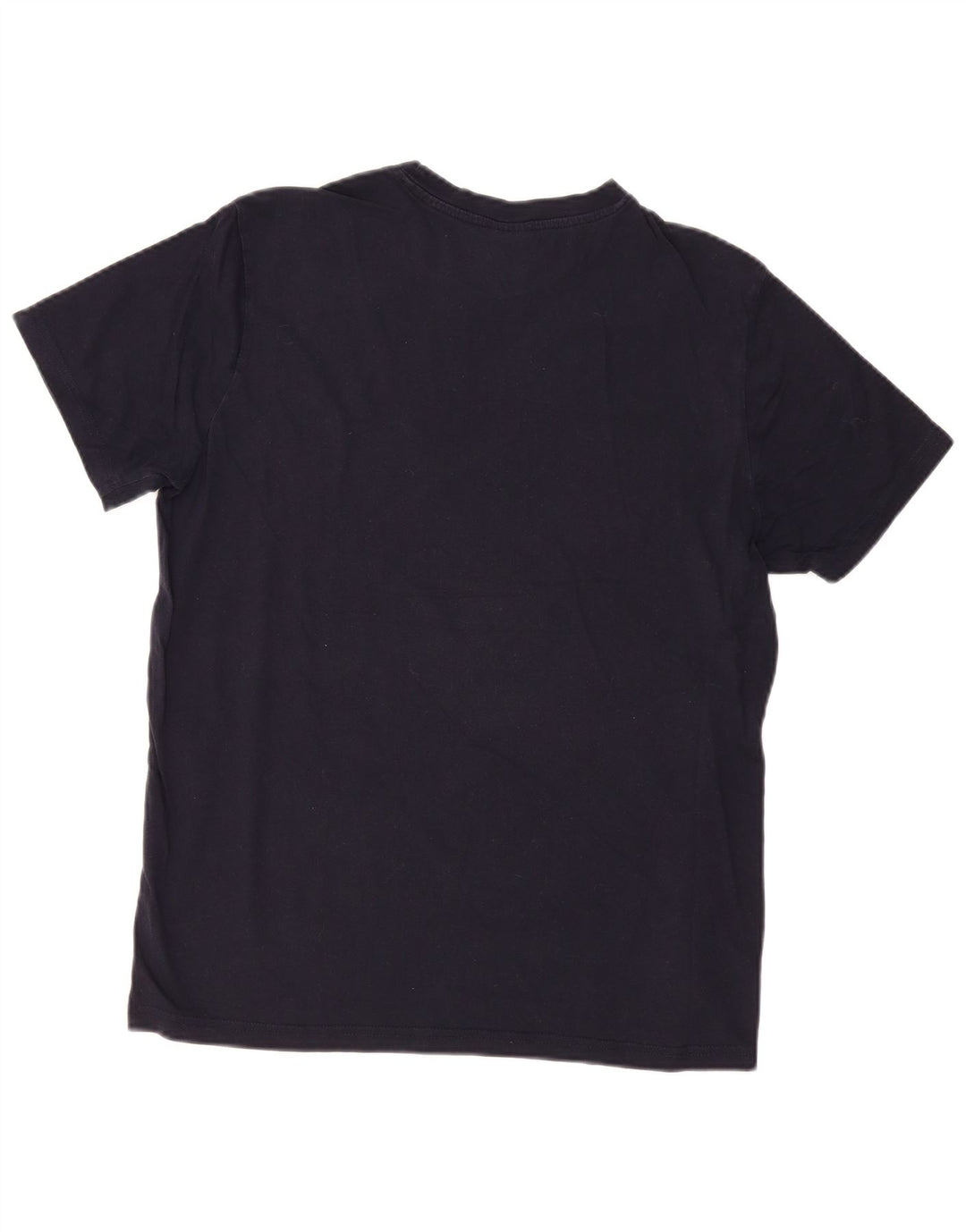 T-shirt grafica da uomo CHAMPION Top grande in cotone blu navy