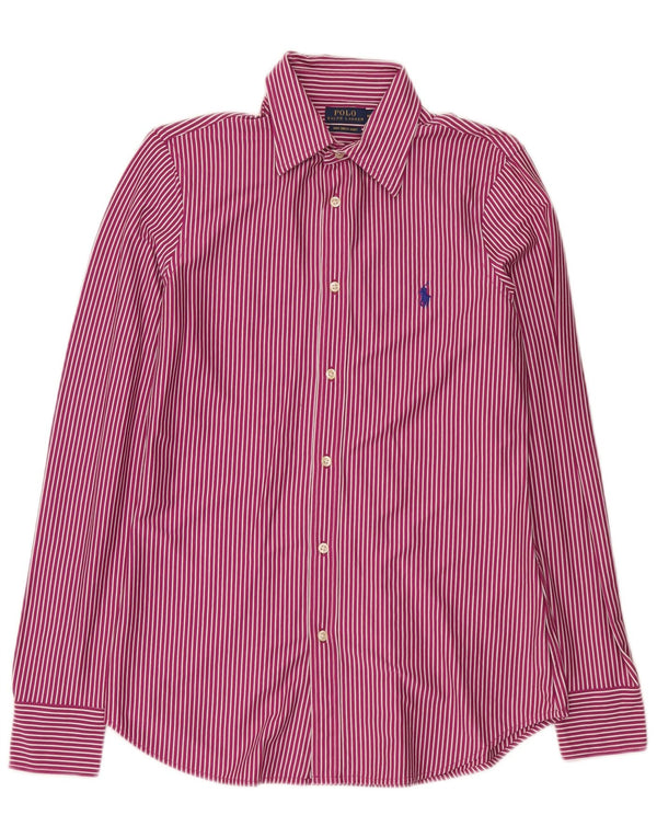 Polo Ralph Lauren Camicia elegante da uomo in cotone a righe rosa medio