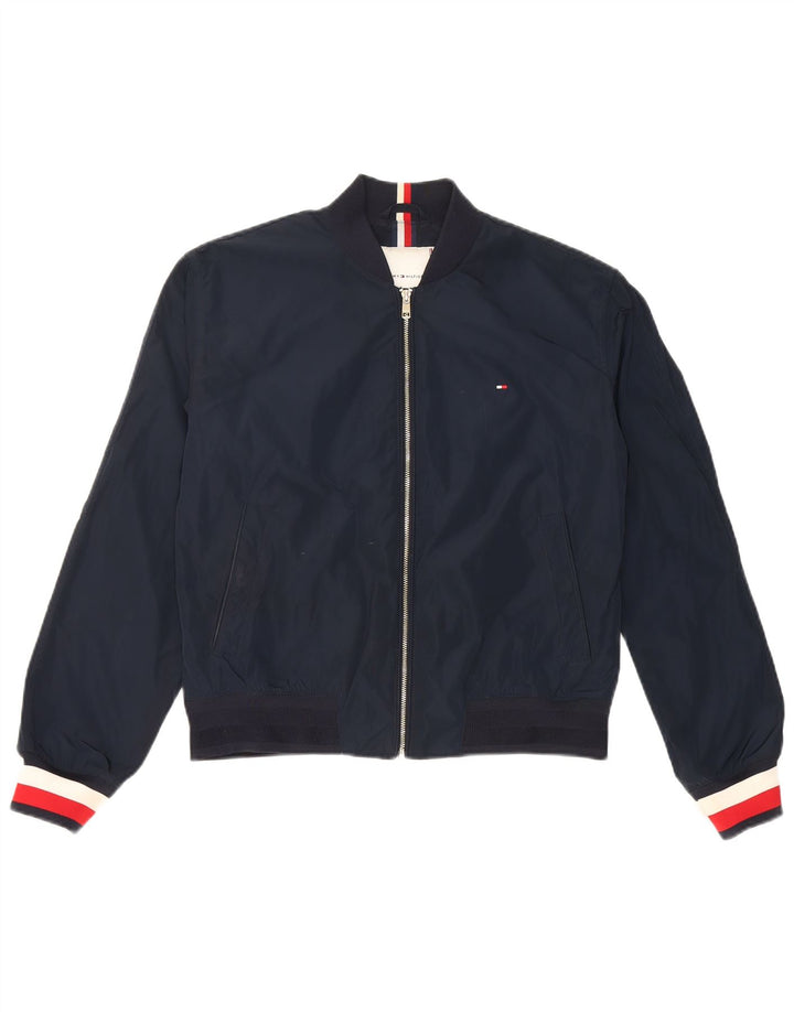 Tommy Hilfiger Donna Bomber Oversize UK 6 XS Blu Navy Colourblock