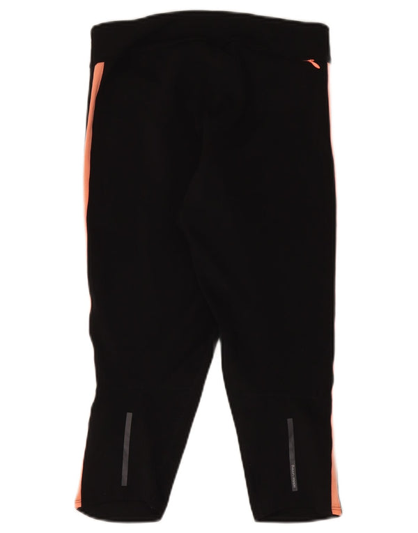 Adidas Womens Climalite Tracksuit Trousers UK 8/10 Small Black Colourblock