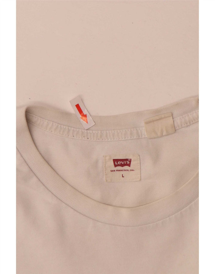 T-shirt grafica da uomo Levi's Top grande bianca