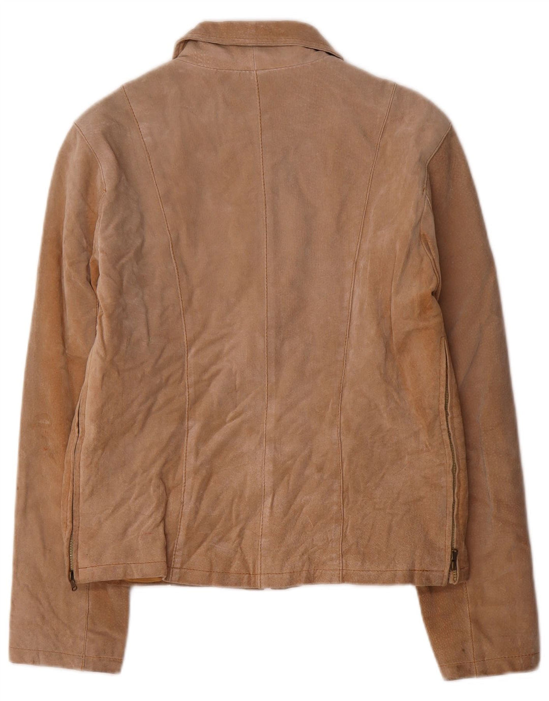 Giacca Donna Scamosciata Effe Ti IT 44 Pelle Beige Medio