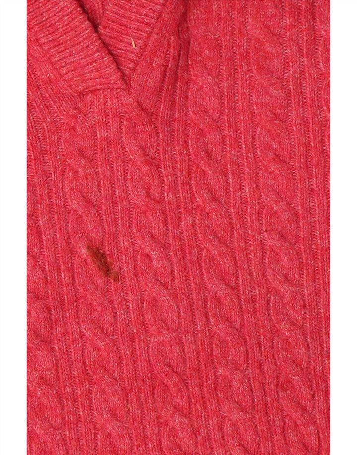 Maglione oversize con cappuccio da donna Marks & Spencer UK 14 rosso medio