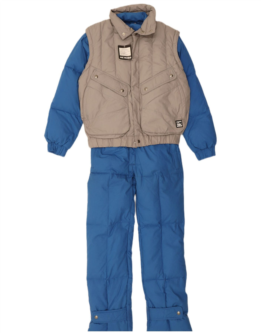 Set da 2 pezzi da sci da uomo MCROSS piccolo in cotone blu