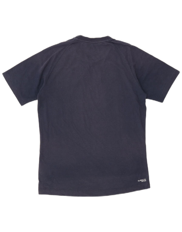 T-shirt da uomo ADIDAS Top Small in cotone blu navy