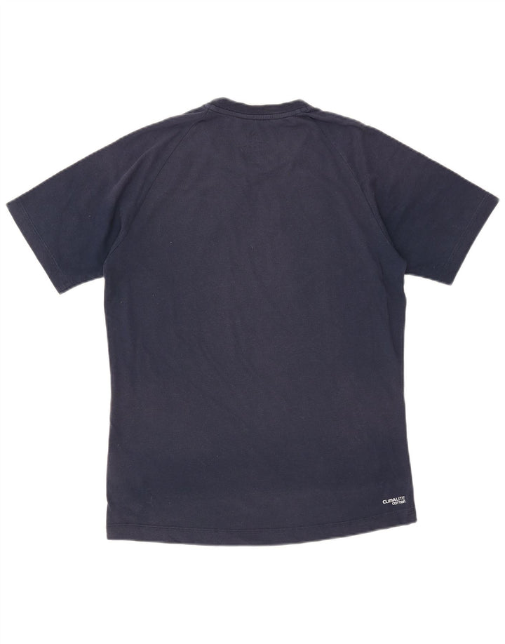 T-shirt da uomo ADIDAS Top Small in cotone blu navy