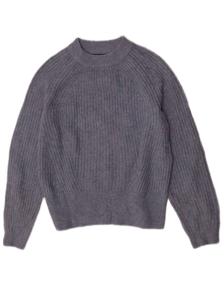 Maglione maglione oversize con scollo a barca da donna Marks & Spencer UK 10 piccolo blu