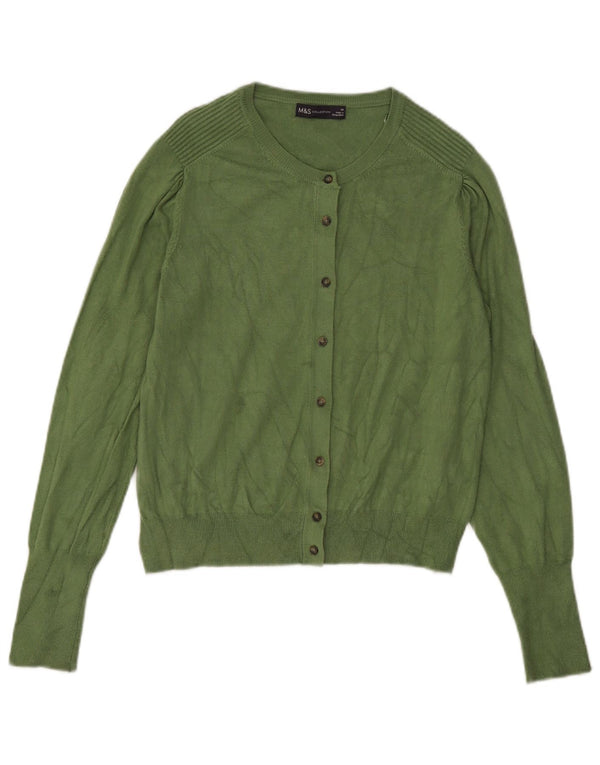 Maglione Bolero da donna Marks & Spencer UK 14 Large Verde Viscosa
