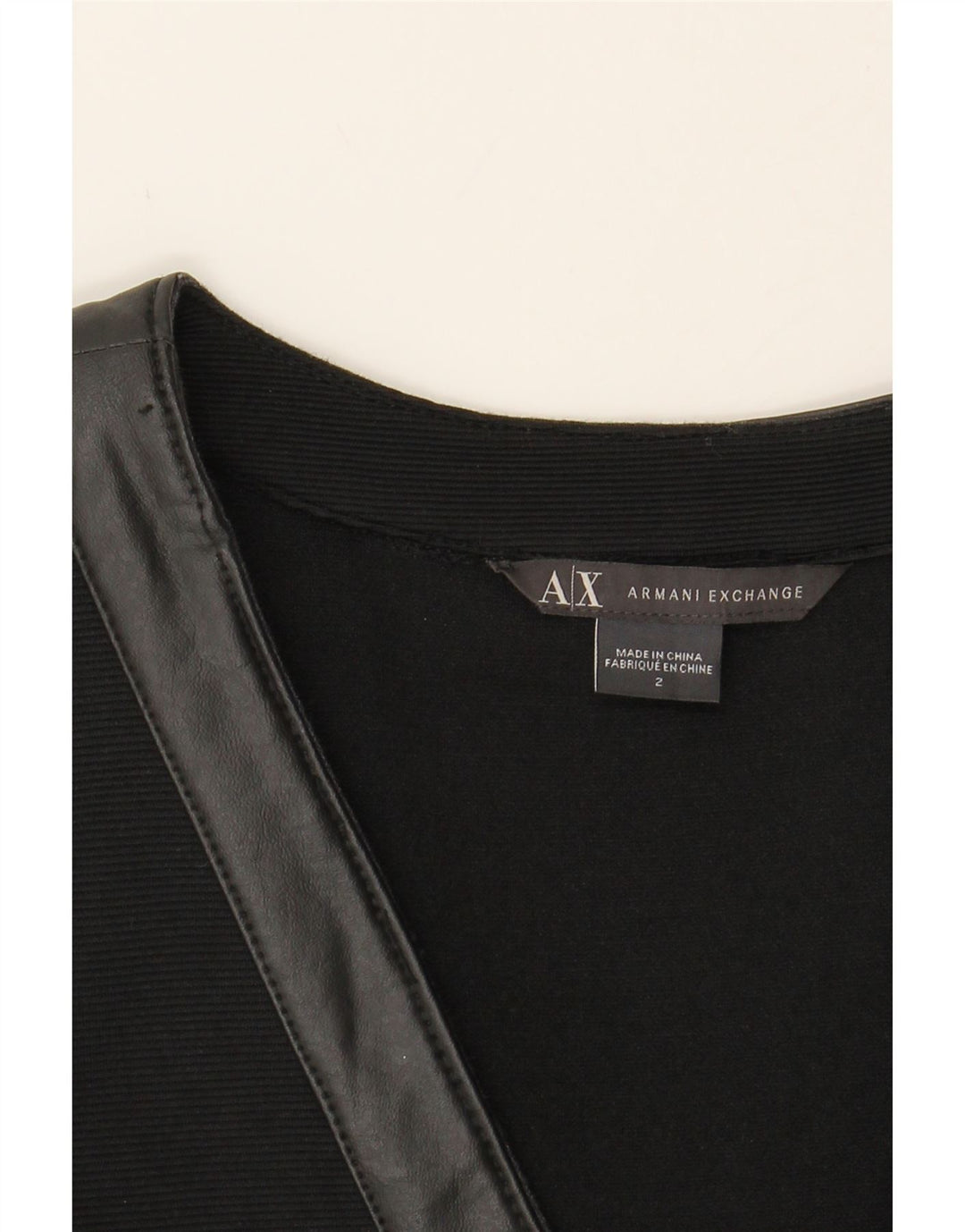 ARMANI EXCHANGE Womens Sheath Dress US 2 XS Black Polyester Vintage Armani Exchange and Second-Hand Armani Exchange from Messina Hembry 
