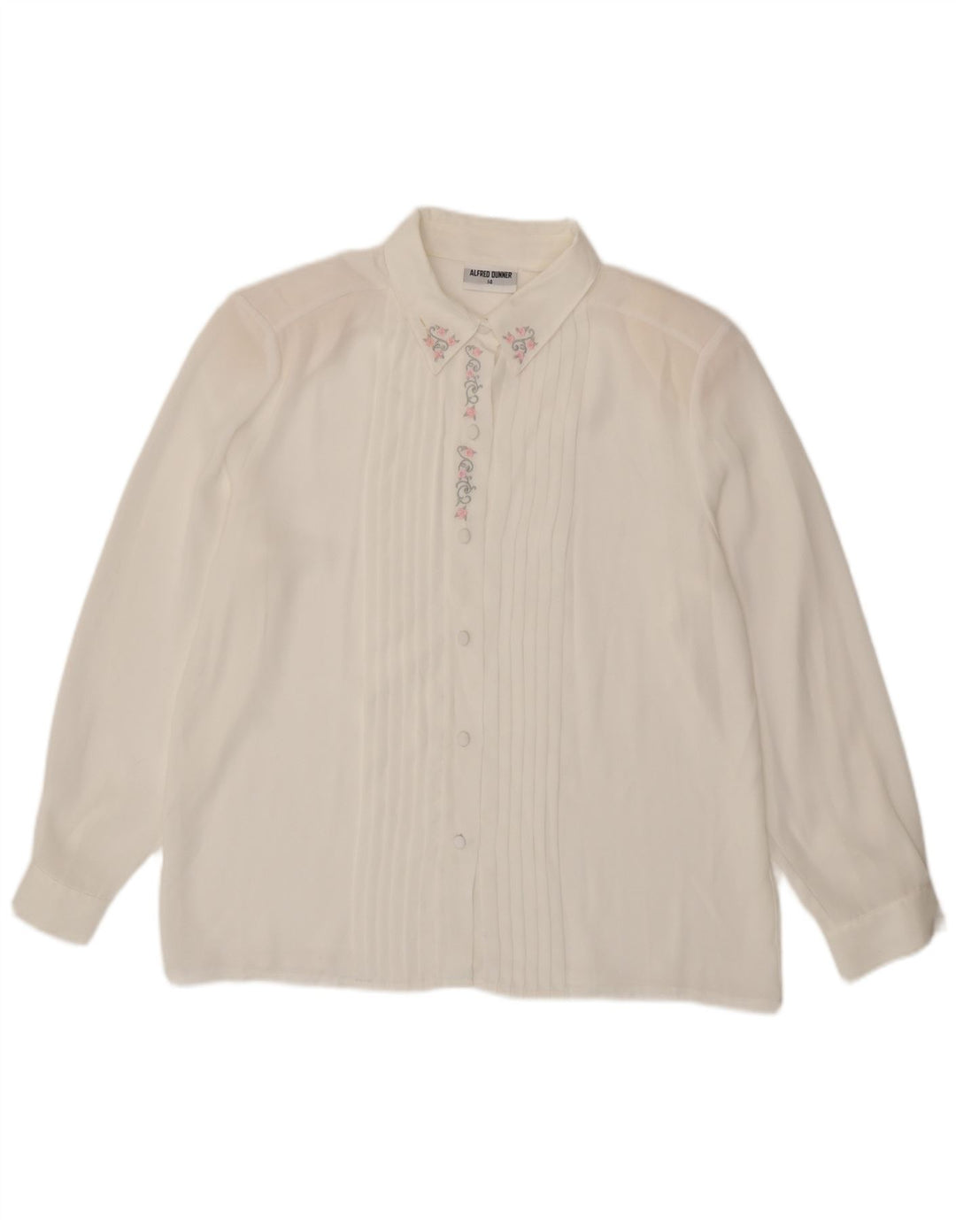 Camicetta trasparente da donna Alfred Dunner UK 14 grande bianca