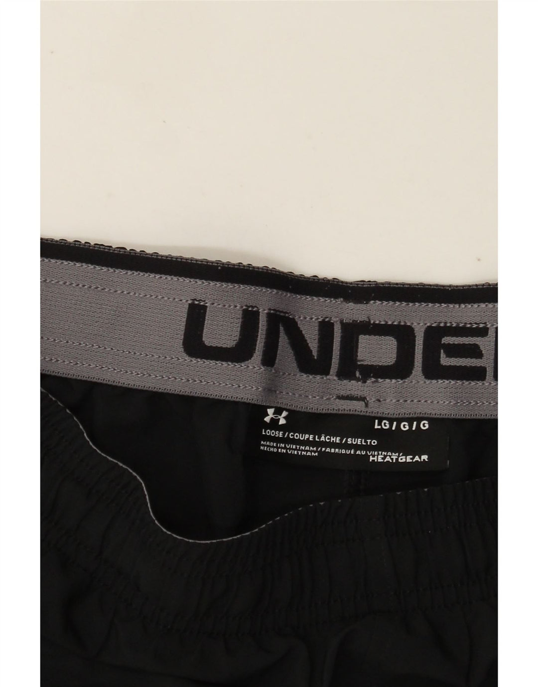 Pantaloncini sportivi grafici da uomo Under Armour grandi neri