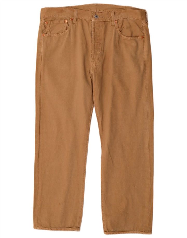 Levi's Uomo 501 Jeans dritti W34 L27 Cotone Beige