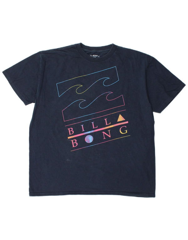 Maglietta grafica da uomo Billabong Top XL in cotone blu navy