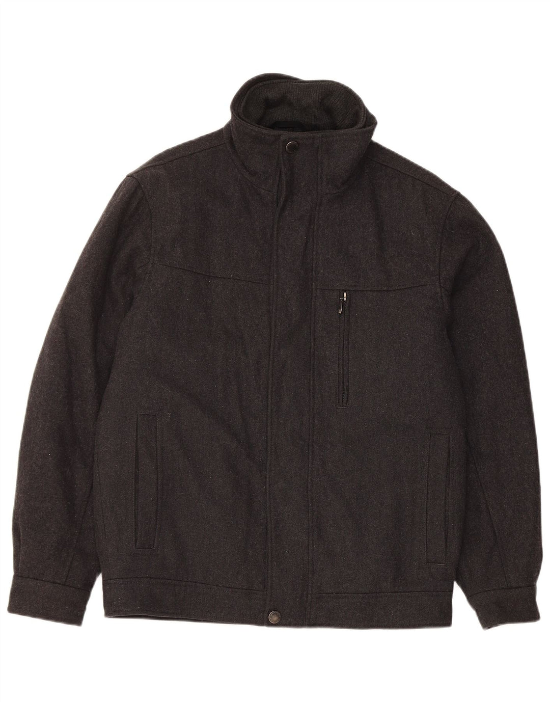 Giacca a vento bomber Towne da uomo London Fog UK 38 Lana grigio medio