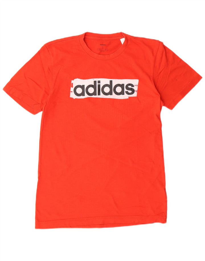 T-shirt grafica da uomo ADIDAS Top piccola rossa in cotone