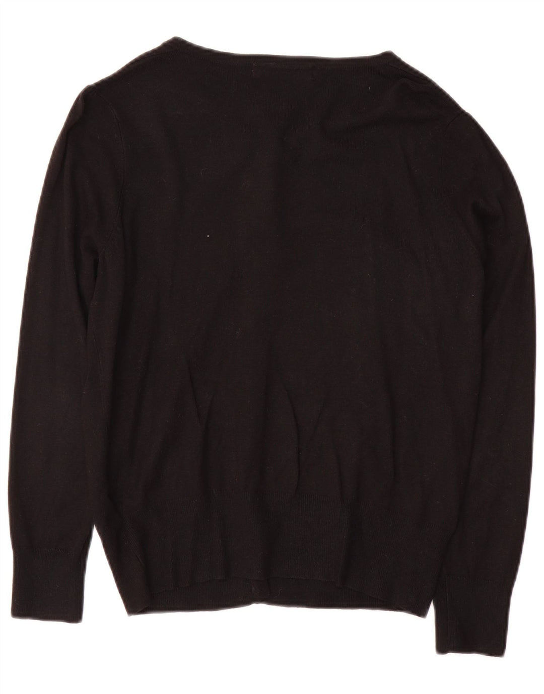Maglione cardigan da donna Marks & Spencer UK 14 Viscosa nera media