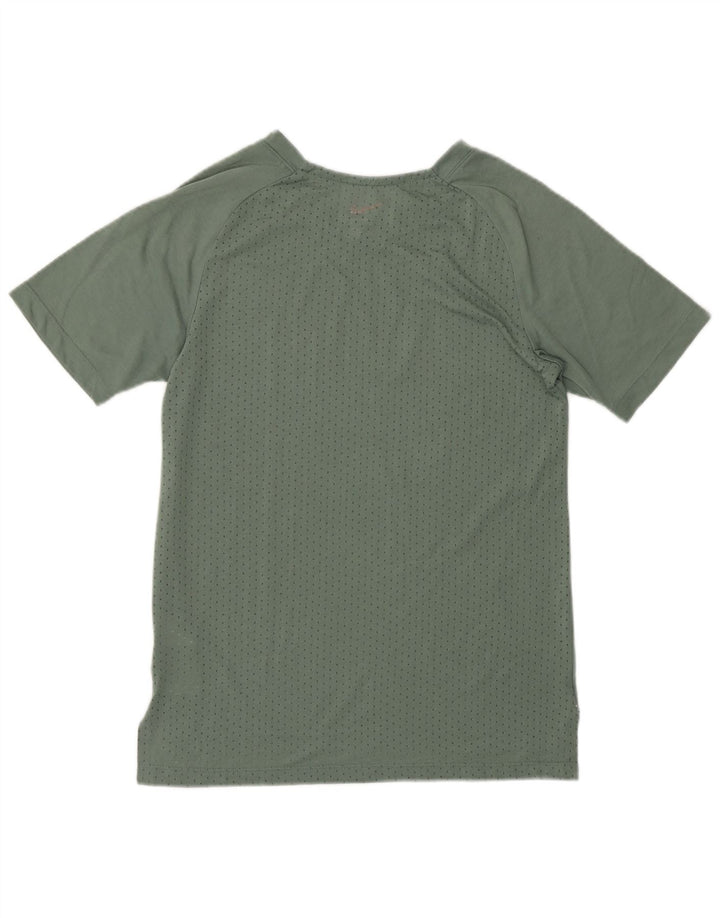 T-shirt NIKE da donna Dri Fit Top UK 10 Small verde poliestere