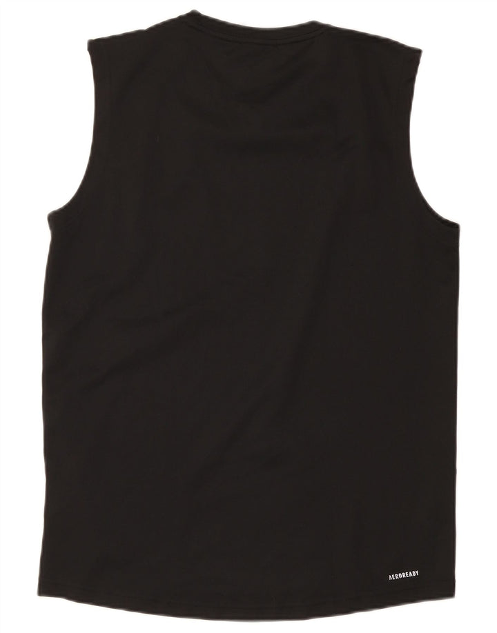 Canotta Adidas Aeroready da uomo, media, nera, in poliestere