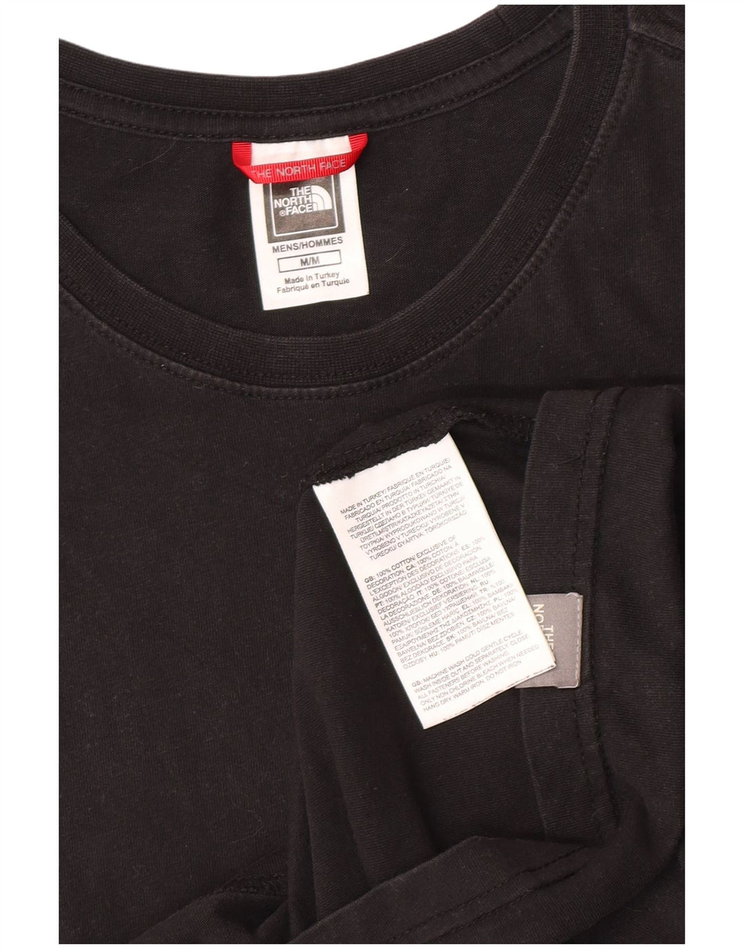 T-shirt grafica da uomo The North Face Top in cotone nero medio
