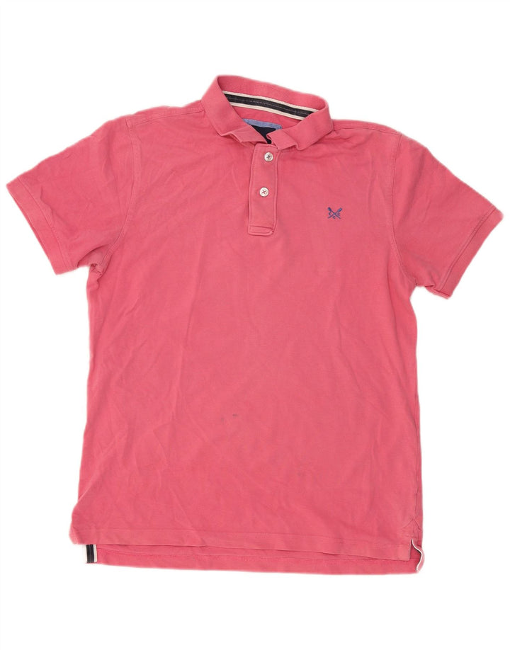 Crew Clothing Polo da uomo in cotone rosa medio